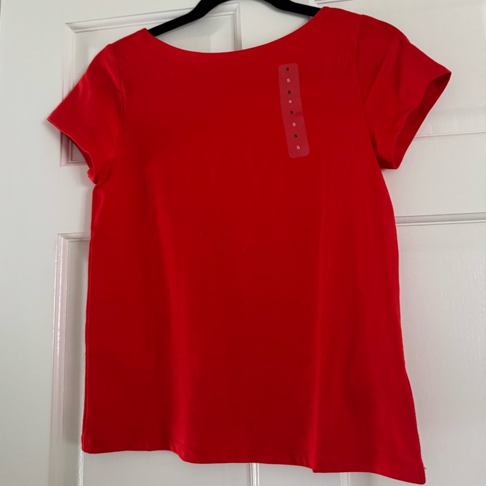 GAP Vibrant Red Short Sleeve Tee Small